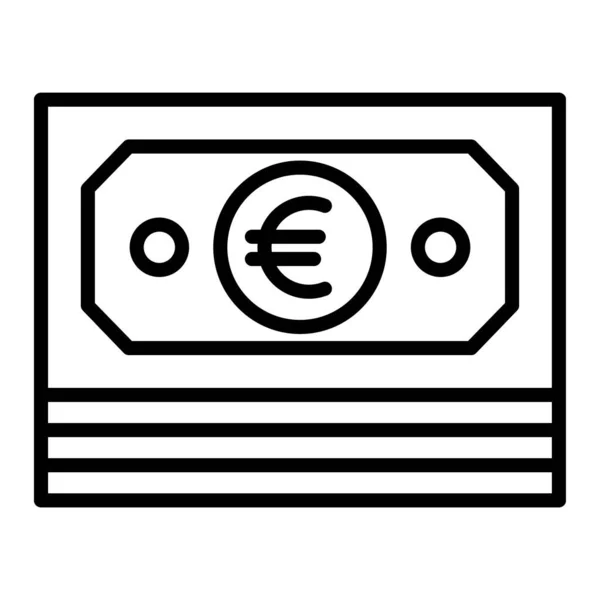 Euro Currency Web Icon Simple Design — Stock Vector