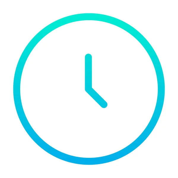 Ρολόι Web Εικονίδιο Απλό Σχεδιασμό — Διανυσματικό Αρχείο