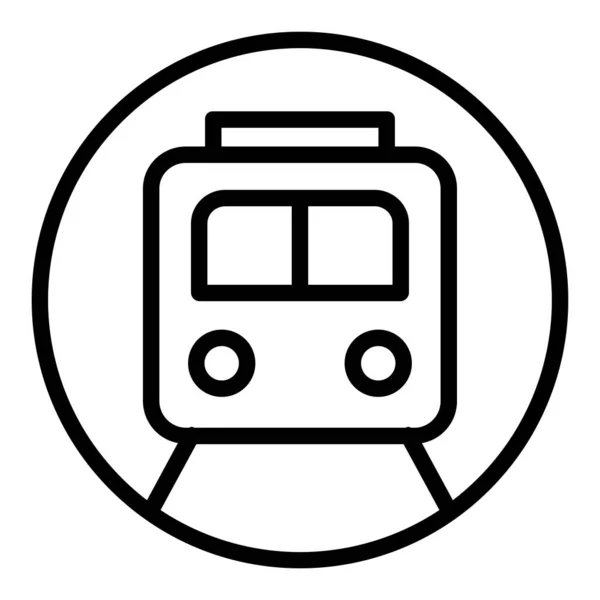 Trein Web Icoon Eenvoudig Ontwerp — Stockvector