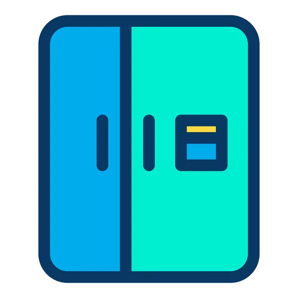 Холодильник Веб Іконка Проста Ілюстрація — стоковий вектор
