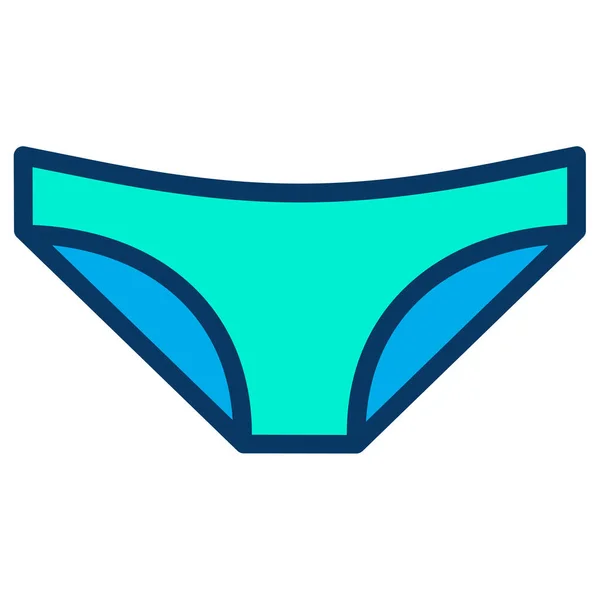 Underwear Simple Vector Icon White Background — Stock Vector