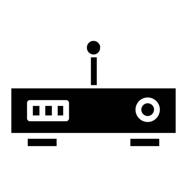 Router Icono Web Ilustración Simple — Vector de stock