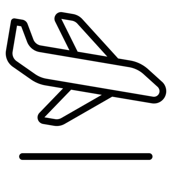Basit Uçuş Simgesi Vektör Illüstrasyonu — Stok Vektör