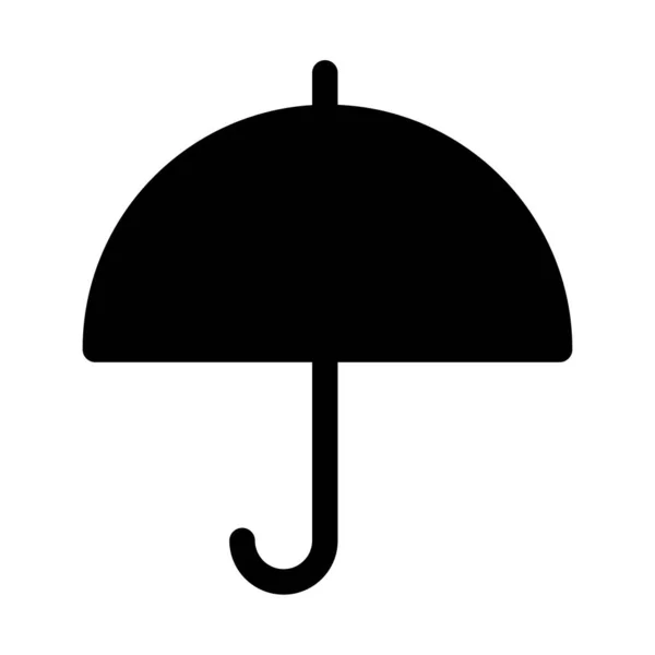 Umbrella Simple Vector Icon White Background — Stock Vector