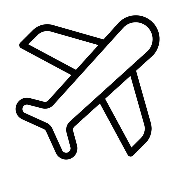 Icono Vuelo Simple Ilustración Vectorial — Vector de stock