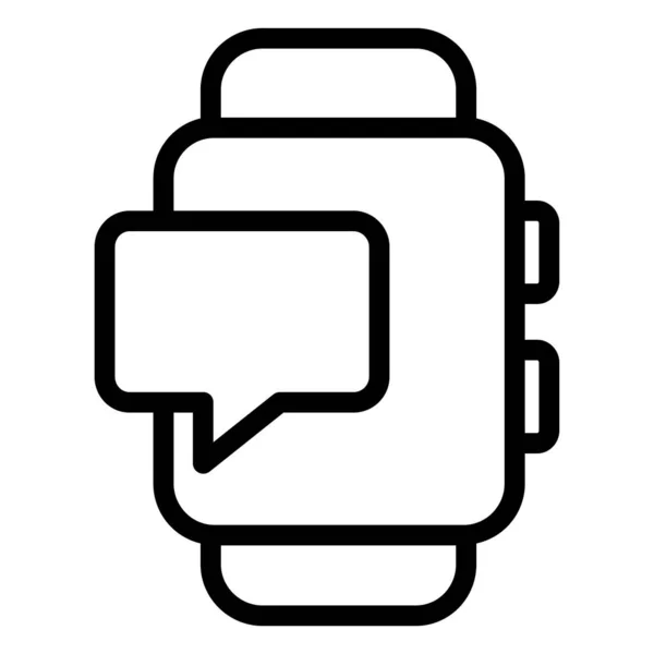 Simple Smartwatch Icon Vector Illustration — Stock Vector