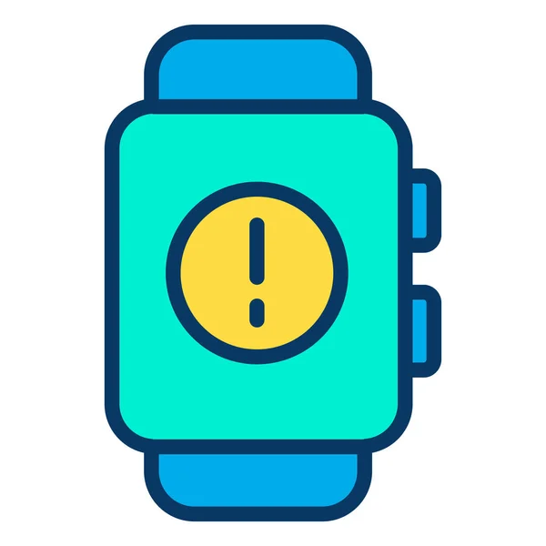 Ícone Smartwatch Simples Ilustração Vetorial — Vetor de Stock