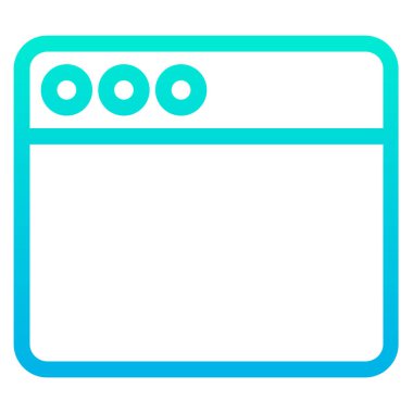 Tarayıcı. Web simgesi basit illüstrasyon