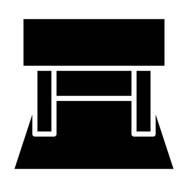 Masa. Web simgesi basit illüstrasyon