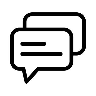 Sohbet kavramı basit sanat vektörü illüstrasyonu 