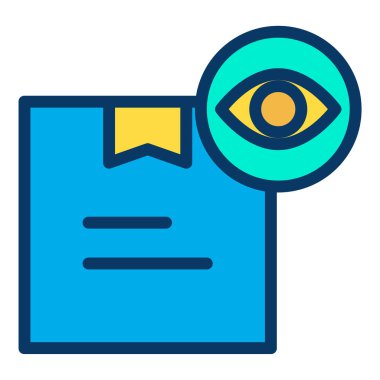 Beyaz arkaplanda basit vektör simgesine bak