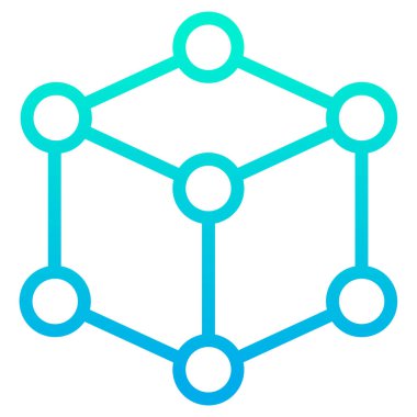 Molekül. Web simgesi basit illüstrasyon