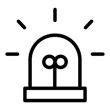 Acil durum web simgesi, vektör çizim 