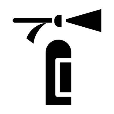 Yangın söndürme ikonu. Web için gaz hidrantı vektör simgelerinin özet çizimi