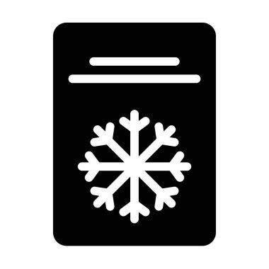 Kar tanesi. Web simgesi basit illüstrasyon