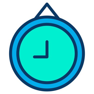 Saat. Web simgesi basit illüstrasyon