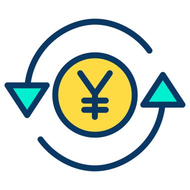 Para için. Web simgesi basit illüstrasyon