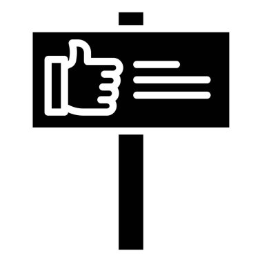 Bir el işareti, vektör illüstrasyonu