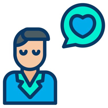 Aşk web simgesi basit vektör illüstrasyonuName