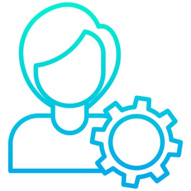 yönetim web simgesi basit illüstrasyon