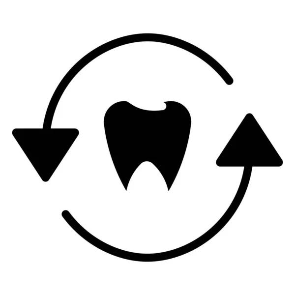 Dental Care Simple Icon Vector Illustration — Stock Vector