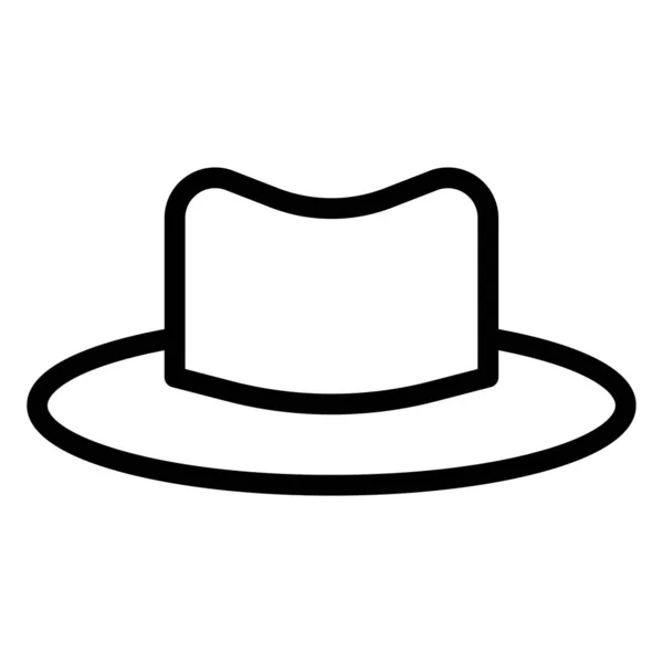 Απλό Εικονίδιο Καπέλο Διανυσματική Απεικόνιση — Διανυσματικό Αρχείο