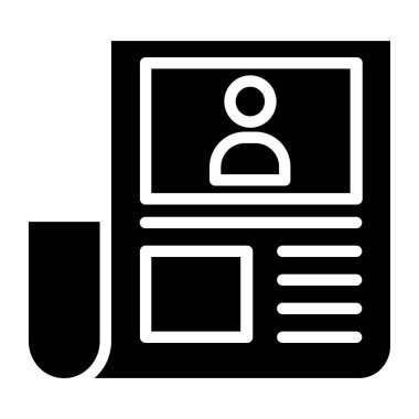 iş ve işyeri satırı simgesi.