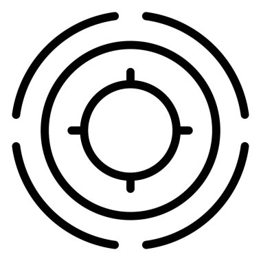 Hedef. Web simgesi basit illüstrasyon