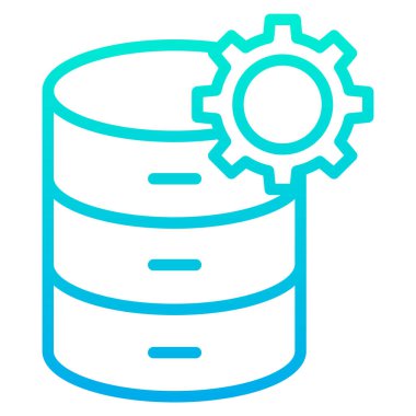 veritabanı. Web simgesi basit illüstrasyon