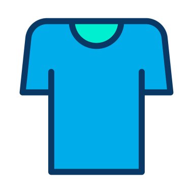 t-shirt basit simgesi, vektör çizim
