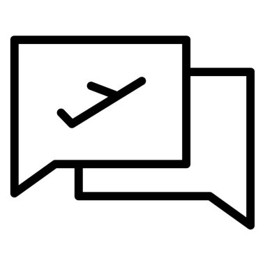 Sohbet kavramı basit sanat vektörü illüstrasyonu 