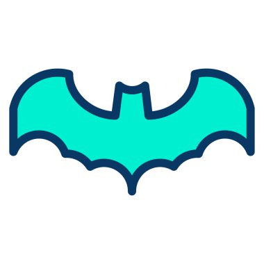 Yarasa. Web simgesi basit illüstrasyon