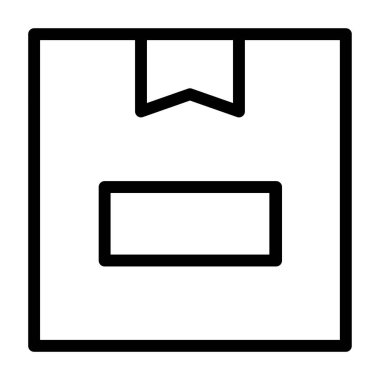 Paket kutusu, vektör illüstrasyonu 