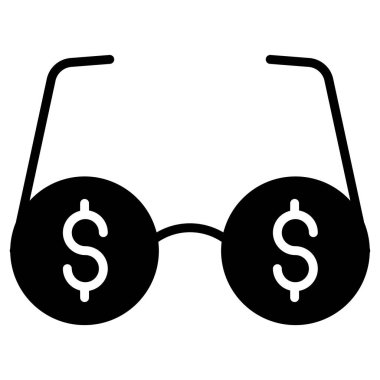 Para için. Web simgesi basit illüstrasyon