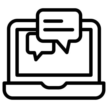 dizüstü bilgisayar simgesi, vektör illüstrasyonu