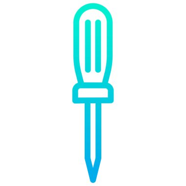 Tornavida. Web simgesi basit tasarım