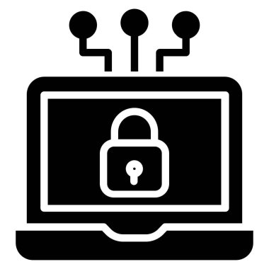 dizüstü bilgisayar simgesi, vektör illüstrasyonu