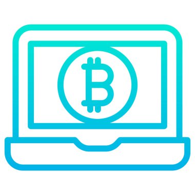 dizüstü bilgisayar simgesi, vektör illüstrasyonu