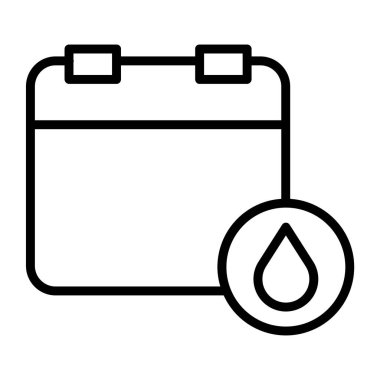 Takvim simgesi vektör illüstrasyonu