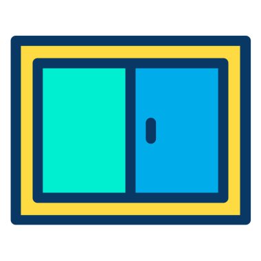 Dolap. Web simgesi basit illüstrasyon