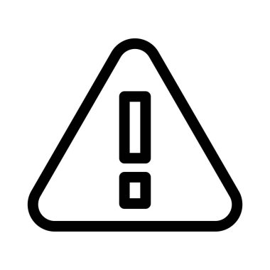 uyarı işareti, web simgesi basit illüstrasyon