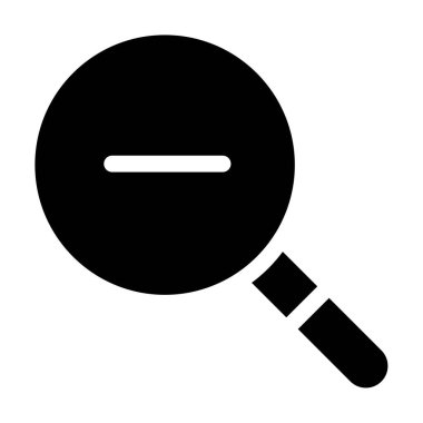 Yakınlaştır. Web simgesi basit illüstrasyon