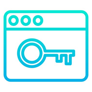 Anahtar. Web simgesi basit illüstrasyon