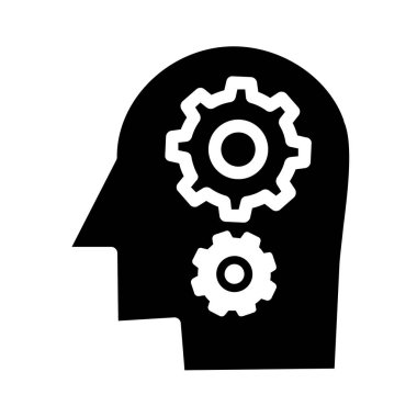 Beyin Fırtınası Ağ simgesi basit illüstrasyon