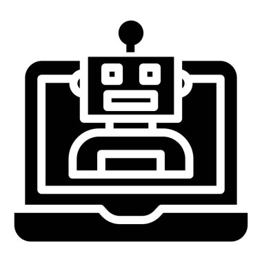 dizüstü bilgisayar simgesi, vektör illüstrasyonu