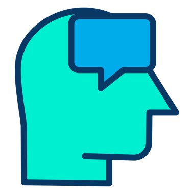 Baş Komut, web simgesi basit illüstrasyon