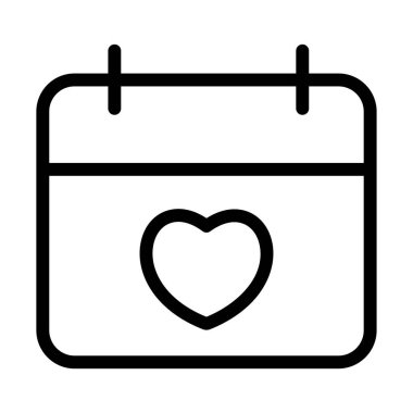 Takvim. Web simgesi basit illüstrasyon