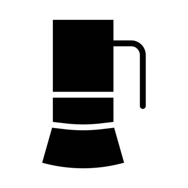 Kahve makinesi düz vektör simgesi