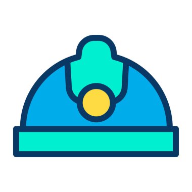 Basit şapka simgesi, vektör çizimi