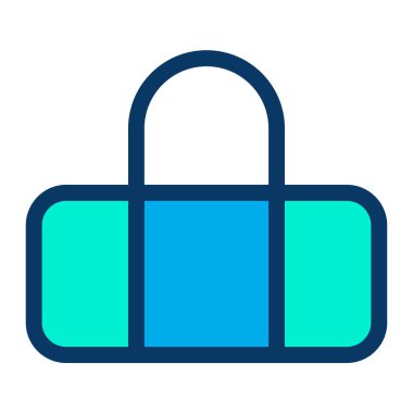 Çanta. Web simgesi basit illüstrasyon